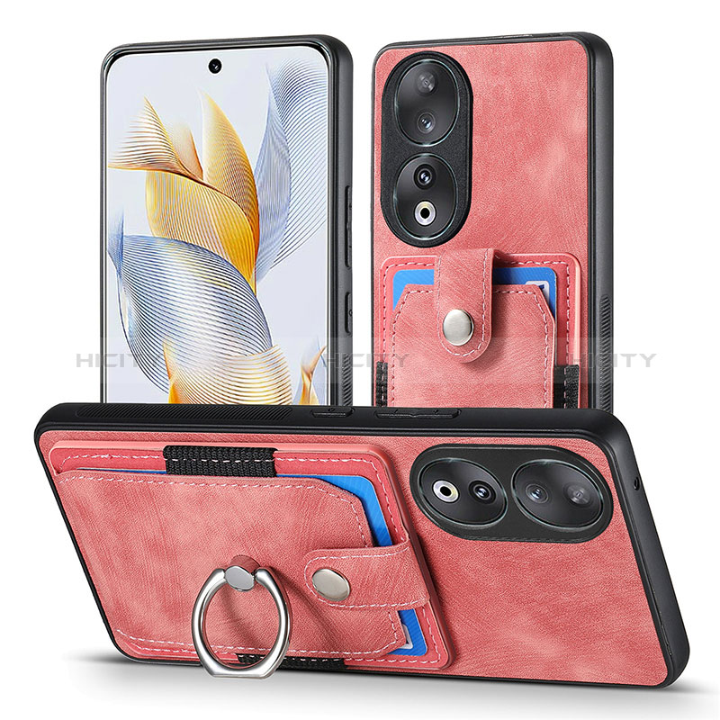 Silikon Hülle Handyhülle Gummi Schutzhülle Flexible Leder Tasche SD2 für Huawei Honor 90 5G Rosa Plus