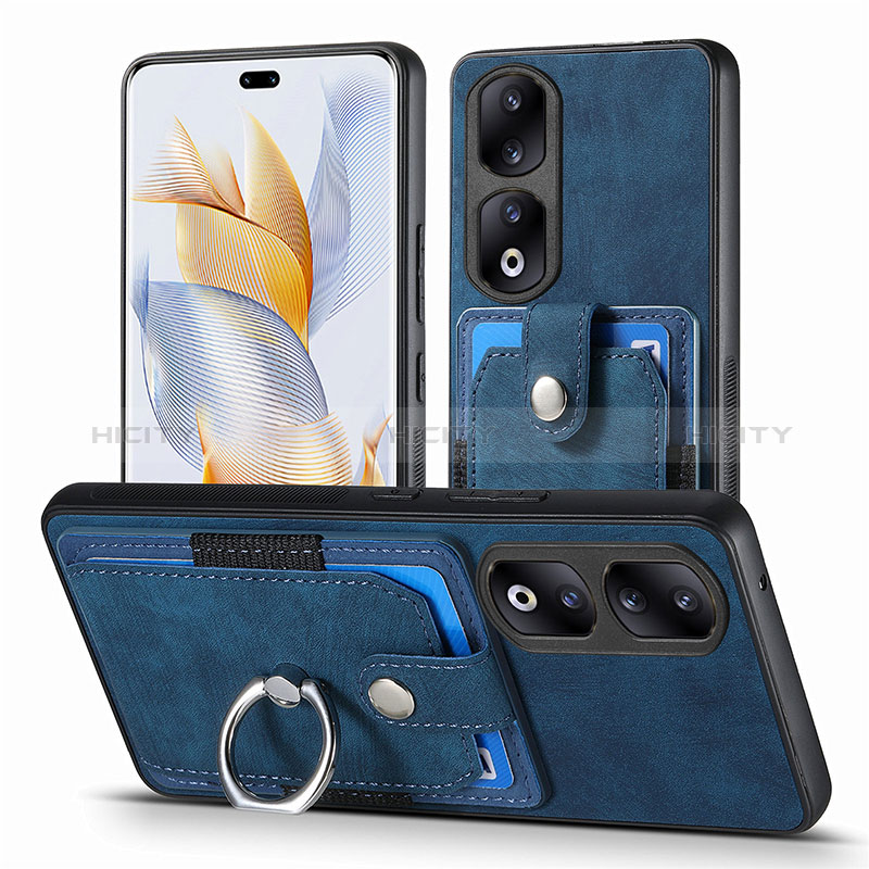 Silikon Hülle Handyhülle Gummi Schutzhülle Flexible Leder Tasche SD2 für Huawei Honor 90 Pro 5G Blau Plus