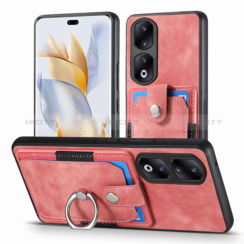 Silikon Hülle Handyhülle Gummi Schutzhülle Flexible Leder Tasche SD2 für Huawei Honor 90 Pro 5G Rosa Plus