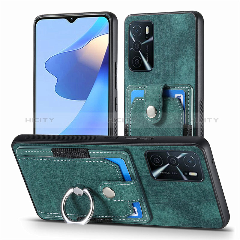 Silikon Hülle Handyhülle Gummi Schutzhülle Flexible Leder Tasche SD2 für Oppo A16 groß