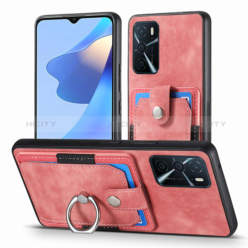 Silikon Hülle Handyhülle Gummi Schutzhülle Flexible Leder Tasche SD2 für Oppo A16 groß