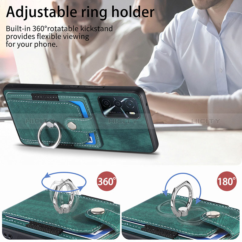 Silikon Hülle Handyhülle Gummi Schutzhülle Flexible Leder Tasche SD2 für Oppo A16