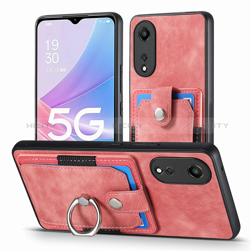 Silikon Hülle Handyhülle Gummi Schutzhülle Flexible Leder Tasche SD2 für Oppo A78 5G groß