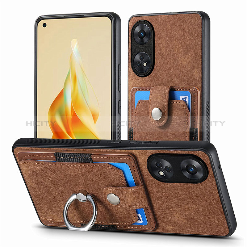 Silikon Hülle Handyhülle Gummi Schutzhülle Flexible Leder Tasche SD2 für Oppo Reno8 T 4G groß