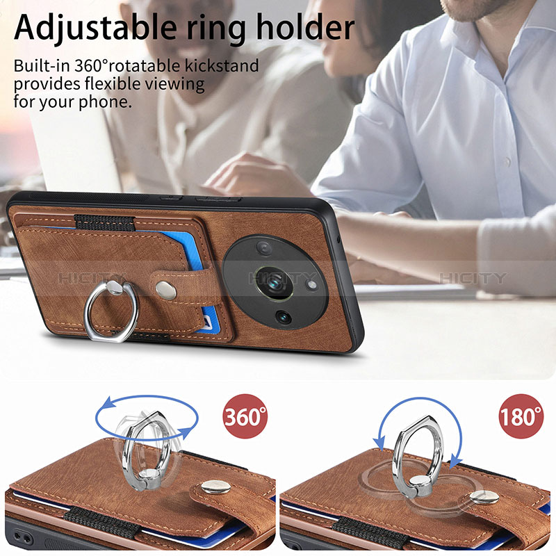 Silikon Hülle Handyhülle Gummi Schutzhülle Flexible Leder Tasche SD2 für Realme 11 Pro 5G