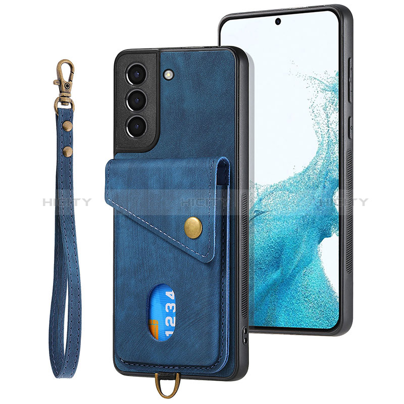 Silikon Hülle Handyhülle Gummi Schutzhülle Flexible Leder Tasche SD2 für Samsung Galaxy S22 Plus 5G