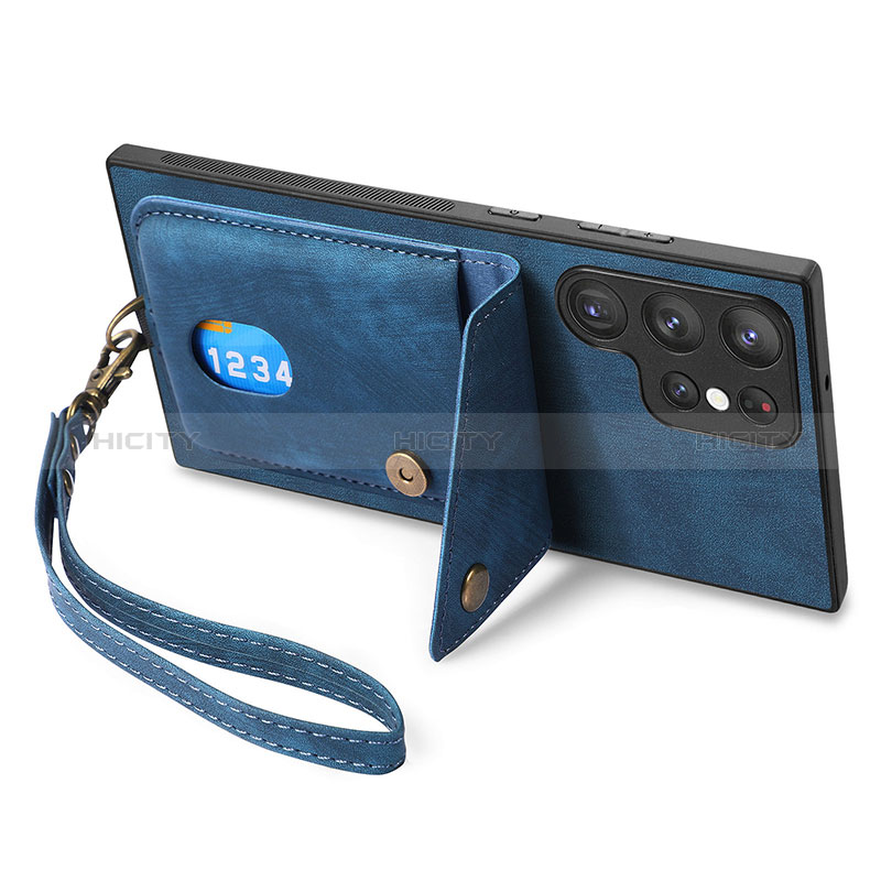 Silikon Hülle Handyhülle Gummi Schutzhülle Flexible Leder Tasche SD2 für Samsung Galaxy S23 Ultra 5G
