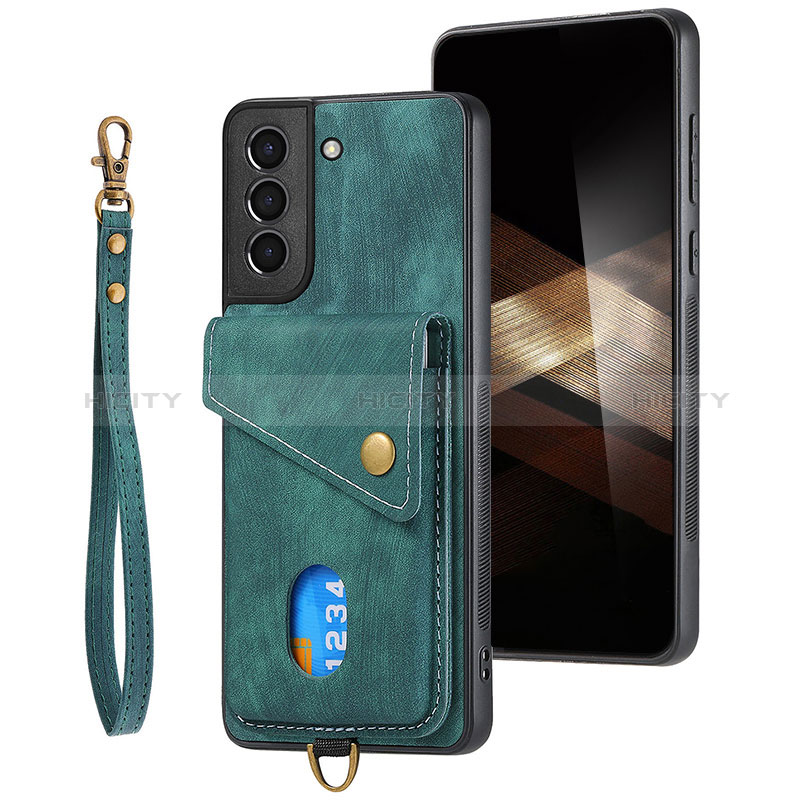 Silikon Hülle Handyhülle Gummi Schutzhülle Flexible Leder Tasche SD2 für Samsung Galaxy S24 5G groß