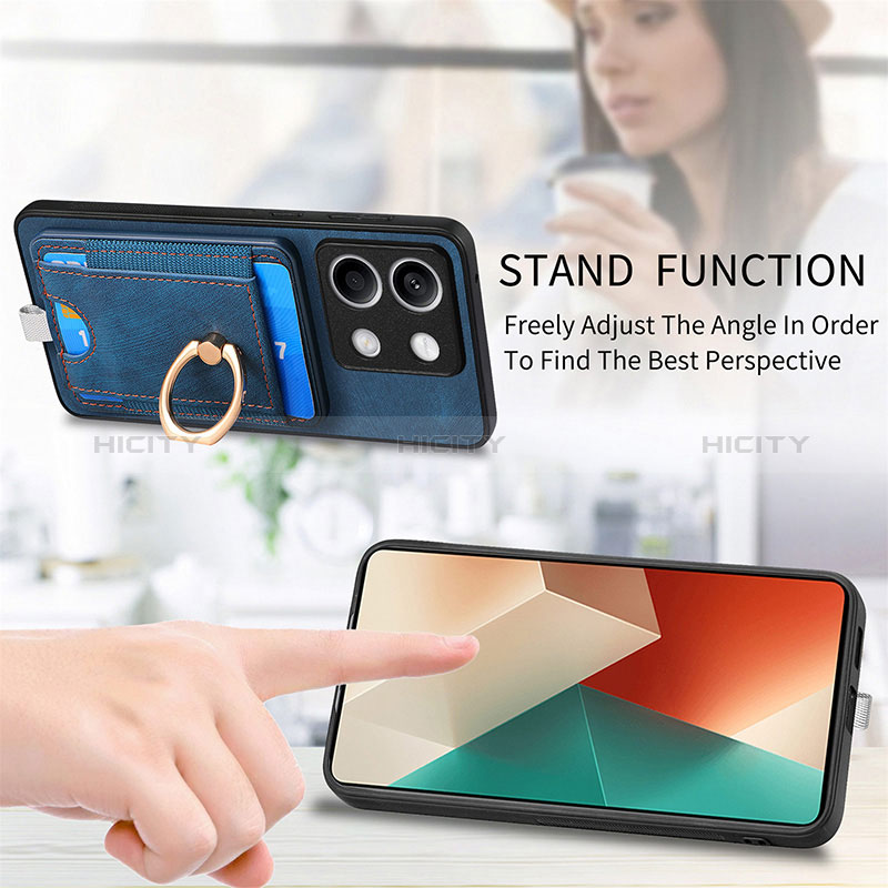 Silikon Hülle Handyhülle Gummi Schutzhülle Flexible Leder Tasche SD2 für Xiaomi Redmi Note 13 5G