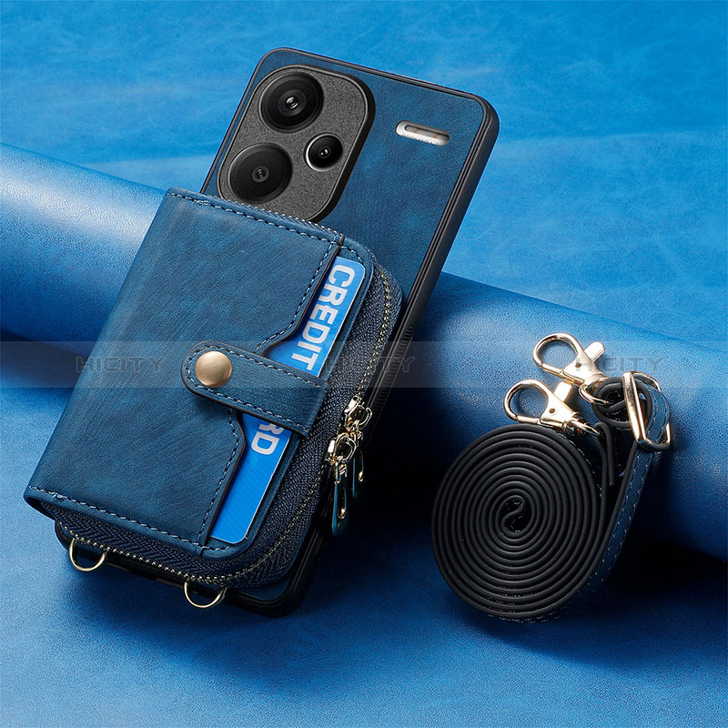 Silikon Hülle Handyhülle Gummi Schutzhülle Flexible Leder Tasche SD2 für Xiaomi Redmi Note 13 Pro+ Plus 5G