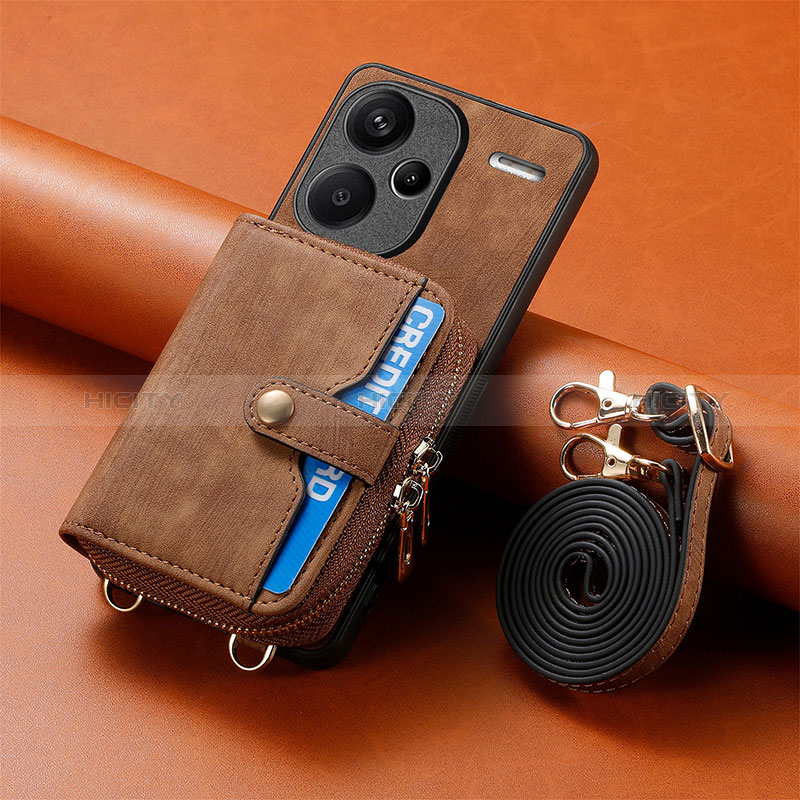 Silikon Hülle Handyhülle Gummi Schutzhülle Flexible Leder Tasche SD2 für Xiaomi Redmi Note 13 Pro+ Plus 5G