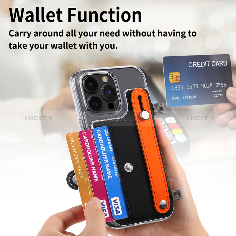 Silikon Hülle Handyhülle Gummi Schutzhülle Flexible Leder Tasche SD3 für Apple iPhone 15 Pro groß