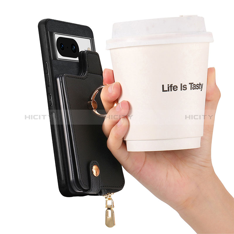 Silikon Hülle Handyhülle Gummi Schutzhülle Flexible Leder Tasche SD3 für Google Pixel 8 5G groß