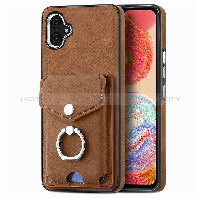 Silikon Hülle Handyhülle Gummi Schutzhülle Flexible Leder Tasche SD3 für Samsung Galaxy A04 4G groß