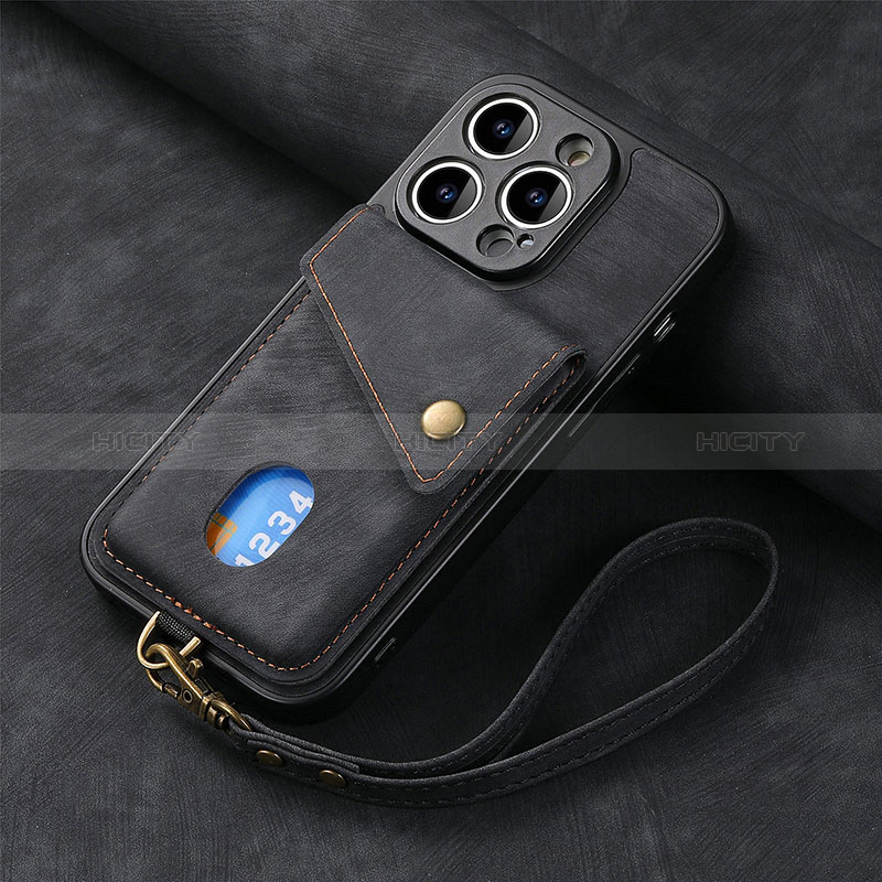 Silikon Hülle Handyhülle Gummi Schutzhülle Flexible Leder Tasche SD4 für Apple iPhone 13 Pro