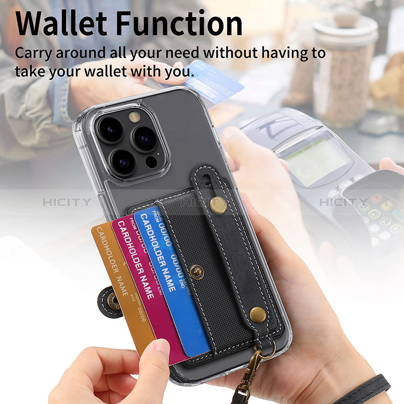 Silikon Hülle Handyhülle Gummi Schutzhülle Flexible Leder Tasche SD6 für Apple iPhone 14 Pro