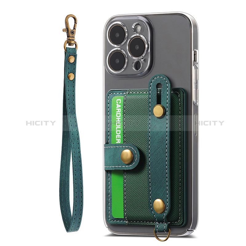 Silikon Hülle Handyhülle Gummi Schutzhülle Flexible Leder Tasche SD6 für Apple iPhone 15 Pro Grün