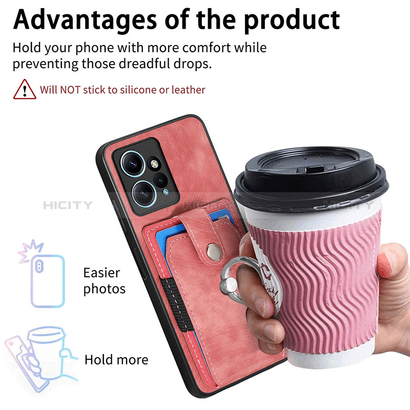 Silikon Hülle Handyhülle Gummi Schutzhülle Flexible Leder Tasche SD6 für Xiaomi Redmi Note 12 4G groß