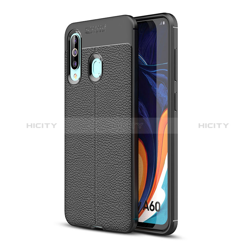 Silikon Hülle Handyhülle Gummi Schutzhülle Flexible Leder Tasche WL1 für Samsung Galaxy A60