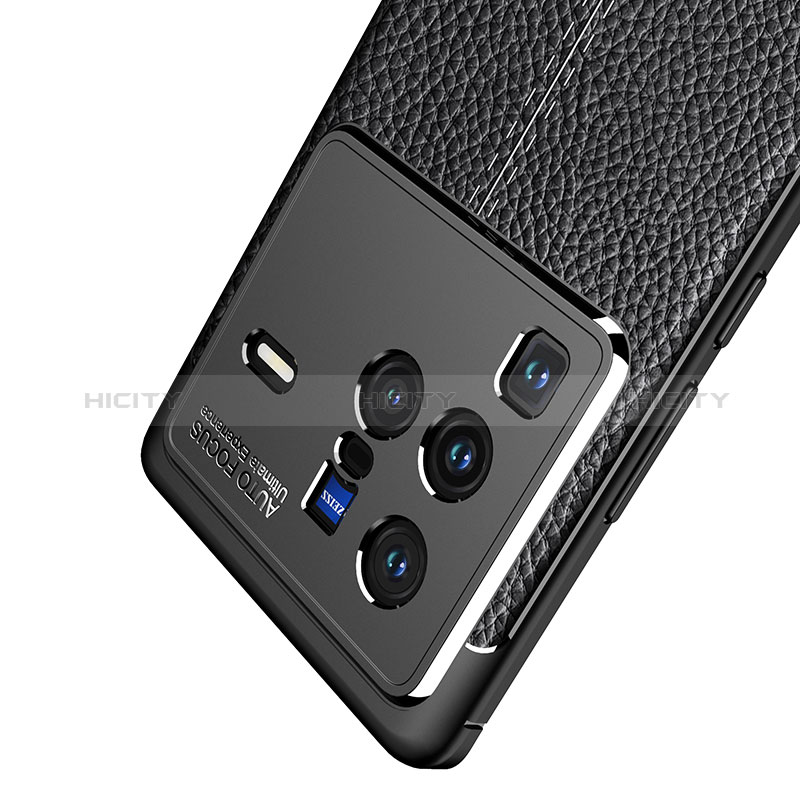 Silikon Hülle Handyhülle Gummi Schutzhülle Flexible Leder Tasche WL1 für Vivo X80 Pro 5G