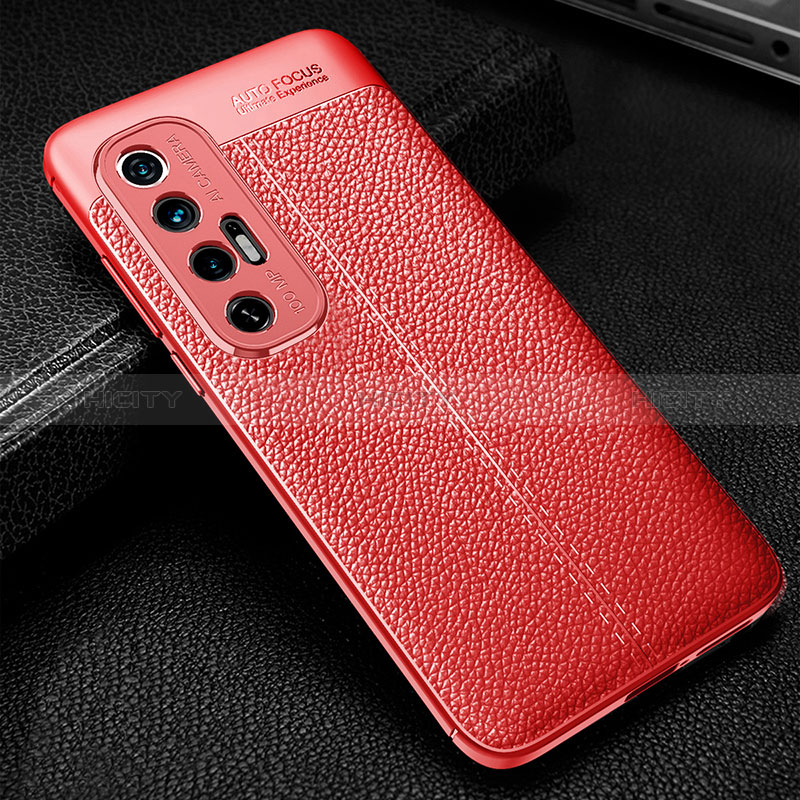 Silikon Hülle Handyhülle Gummi Schutzhülle Flexible Leder Tasche WL1 für Xiaomi Mi 10S 5G Rot