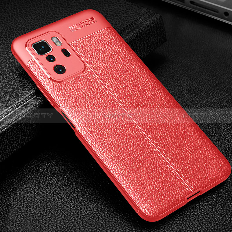 Silikon Hülle Handyhülle Gummi Schutzhülle Flexible Leder Tasche WL1 für Xiaomi Poco X3 GT 5G Rot Plus