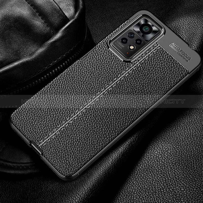 Silikon Hülle Handyhülle Gummi Schutzhülle Flexible Leder Tasche WL1 für Xiaomi Redmi Note 11 Pro 5G groß