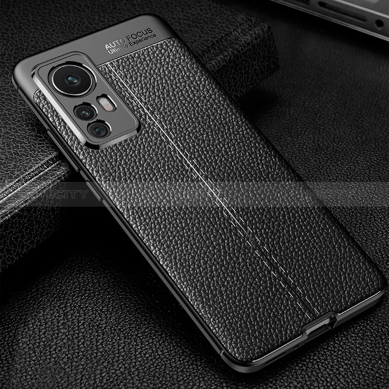 Silikon Hülle Handyhülle Gummi Schutzhülle Flexible Leder Tasche WL2 für Xiaomi Mi 12T 5G Schwarz