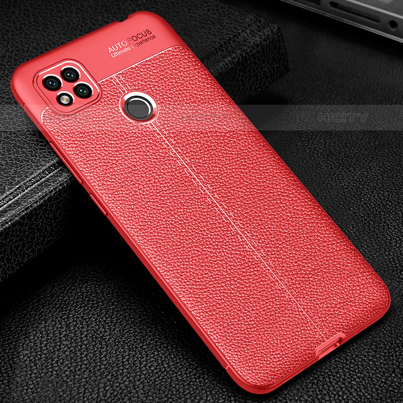 Silikon Hülle Handyhülle Gummi Schutzhülle Flexible Leder Tasche WL2 für Xiaomi Redmi 10A 4G Rot