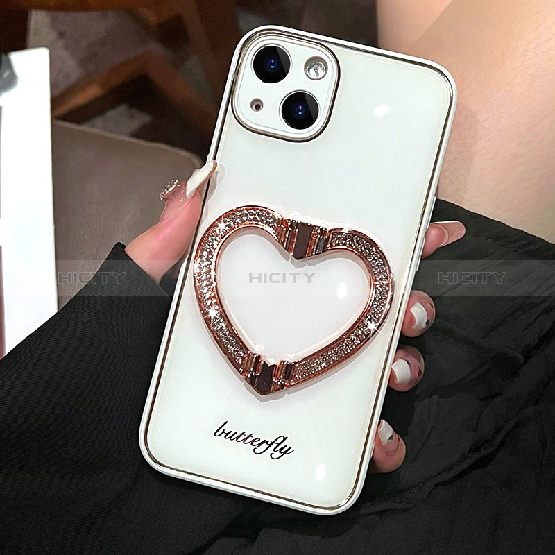 Silikon Hülle Handyhülle Gummi Schutzhülle Flexible Tasche Bling-Bling JL1 für Apple iPhone 14 Plus