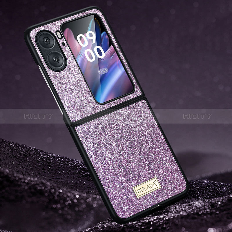 Silikon Hülle Handyhülle Gummi Schutzhülle Flexible Tasche Bling-Bling LD1 für Oppo Find N2 Flip 5G groß