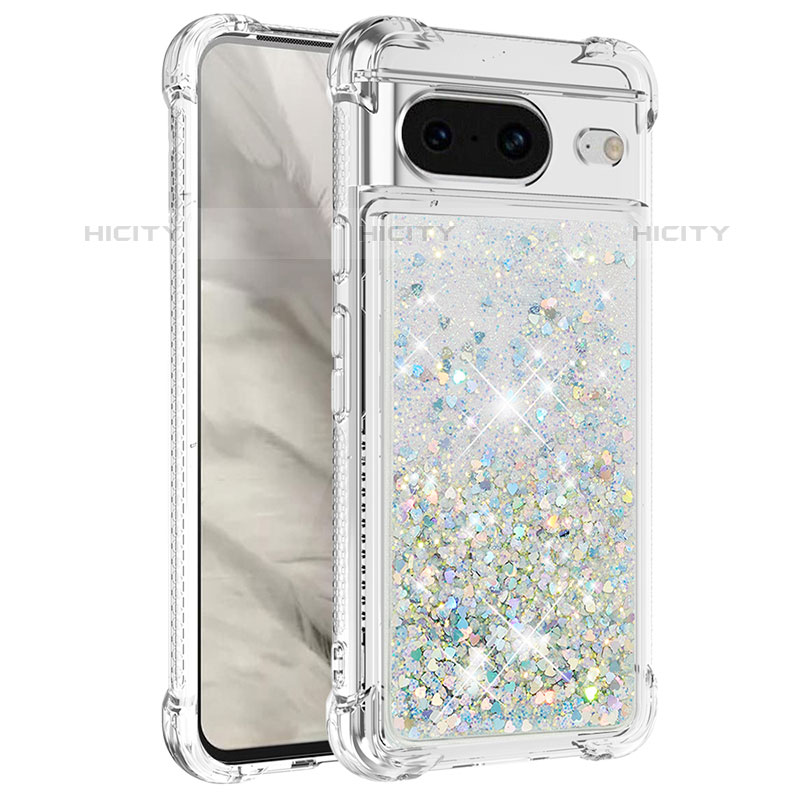 Silikon Hülle Handyhülle Gummi Schutzhülle Flexible Tasche Bling-Bling S01 für Google Pixel 8 5G