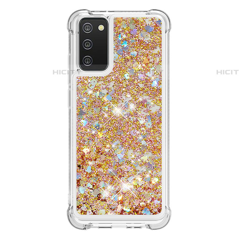 Silikon Hülle Handyhülle Gummi Schutzhülle Flexible Tasche Bling-Bling S01 für Samsung Galaxy A03s