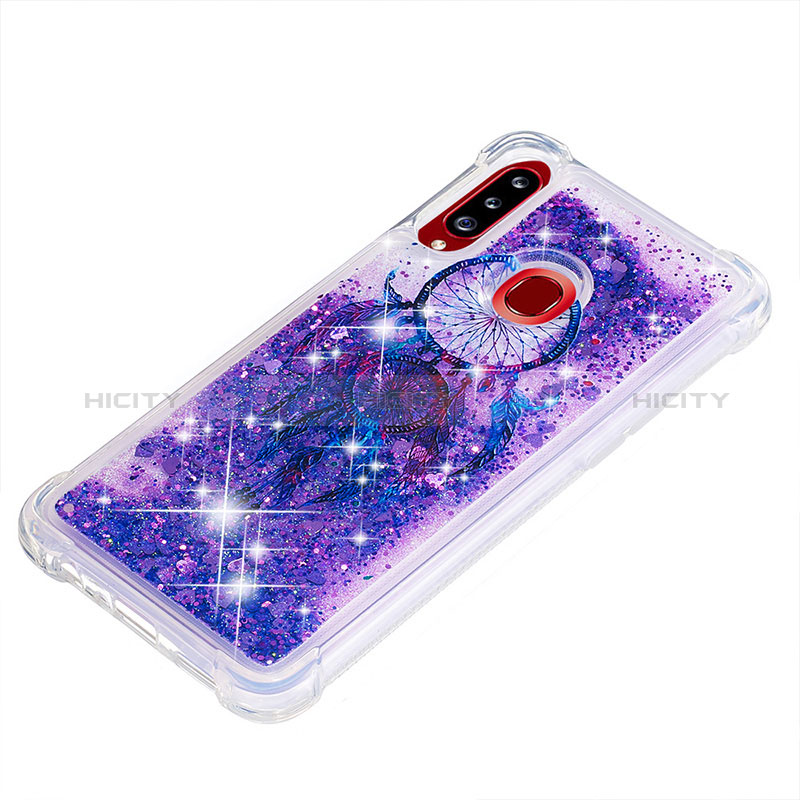 Silikon Hülle Handyhülle Gummi Schutzhülle Flexible Tasche Bling-Bling S01 für Samsung Galaxy A20s