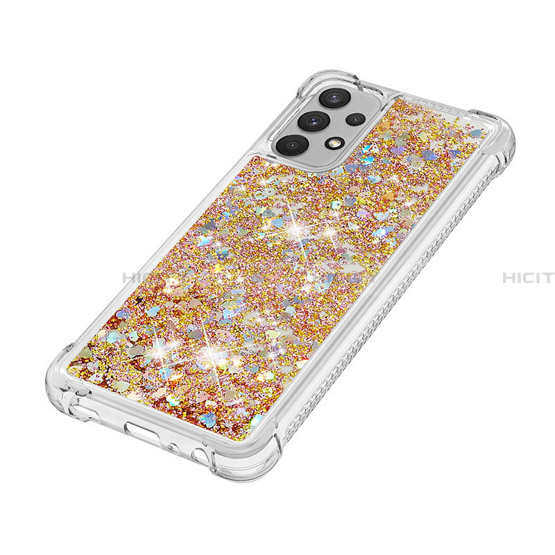 Silikon Hülle Handyhülle Gummi Schutzhülle Flexible Tasche Bling-Bling S01 für Samsung Galaxy A32 4G groß