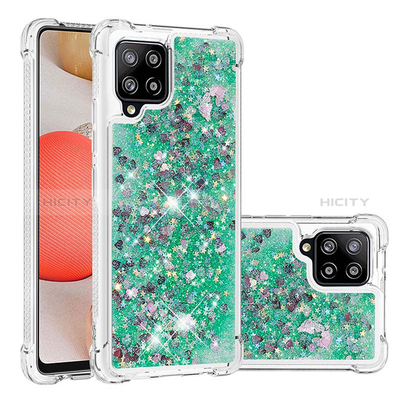 Silikon Hülle Handyhülle Gummi Schutzhülle Flexible Tasche Bling-Bling S01 für Samsung Galaxy A42 5G groß