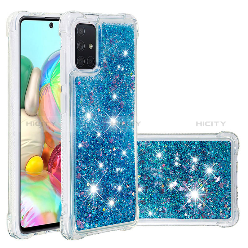 Silikon Hülle Handyhülle Gummi Schutzhülle Flexible Tasche Bling-Bling S01 für Samsung Galaxy A71 4G A715