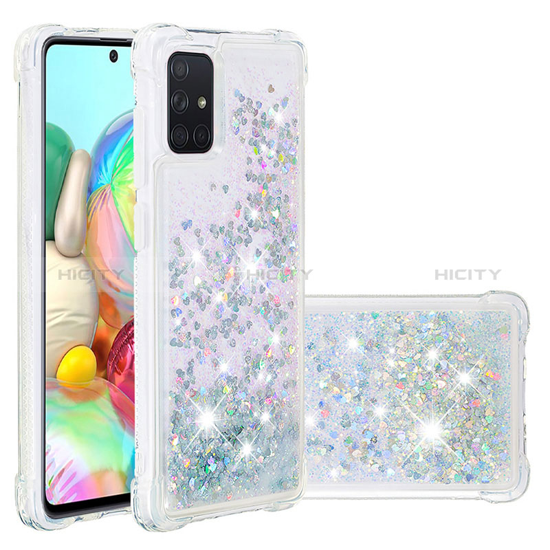 Silikon Hülle Handyhülle Gummi Schutzhülle Flexible Tasche Bling-Bling S01 für Samsung Galaxy A71 4G A715