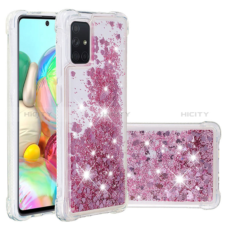 Silikon Hülle Handyhülle Gummi Schutzhülle Flexible Tasche Bling-Bling S01 für Samsung Galaxy A71 4G A715