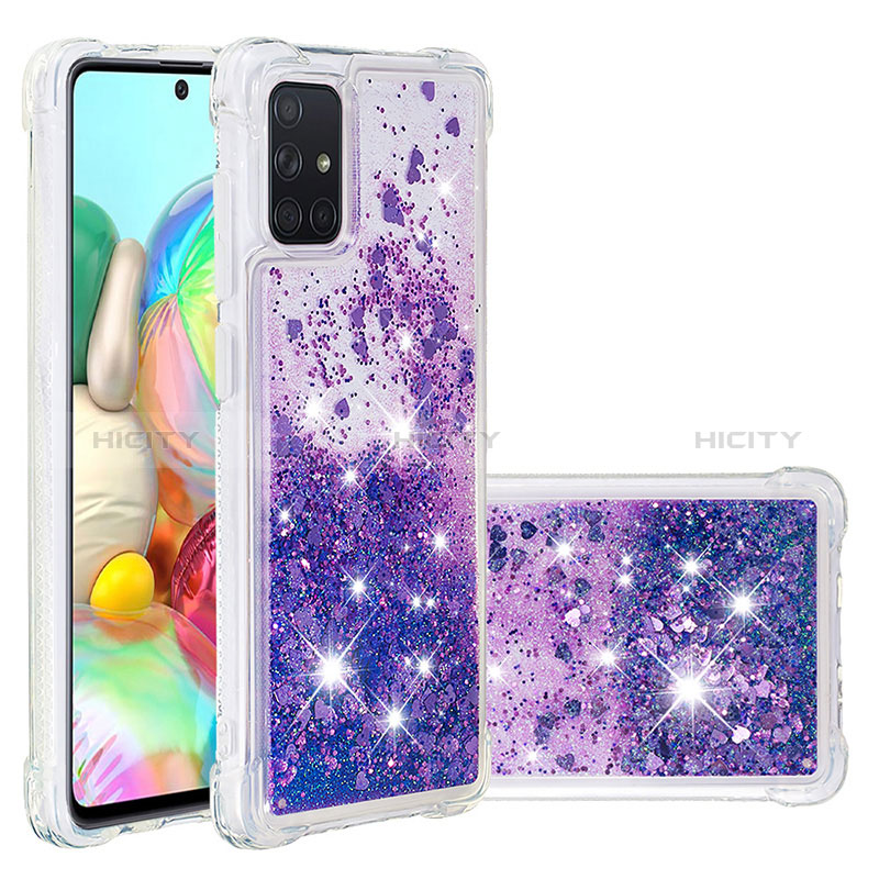 Silikon Hülle Handyhülle Gummi Schutzhülle Flexible Tasche Bling-Bling S01 für Samsung Galaxy A71 5G