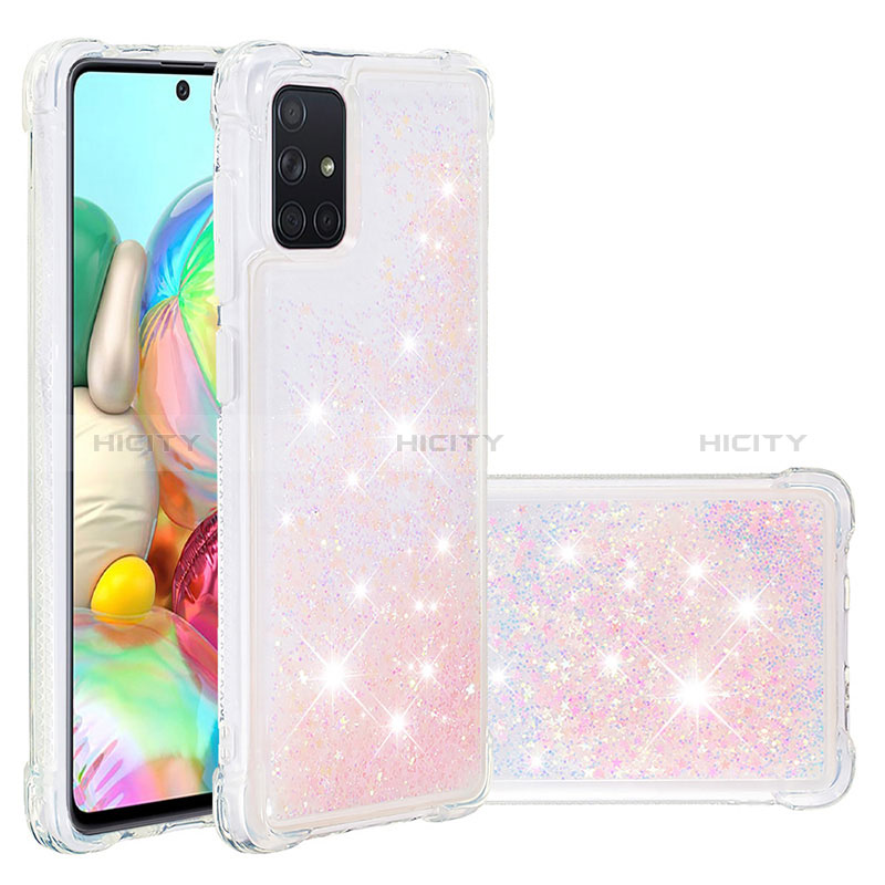 Silikon Hülle Handyhülle Gummi Schutzhülle Flexible Tasche Bling-Bling S01 für Samsung Galaxy A71 5G