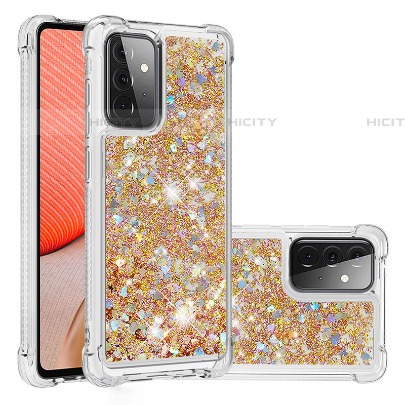 Silikon Hülle Handyhülle Gummi Schutzhülle Flexible Tasche Bling-Bling S01 für Samsung Galaxy A72 4G groß