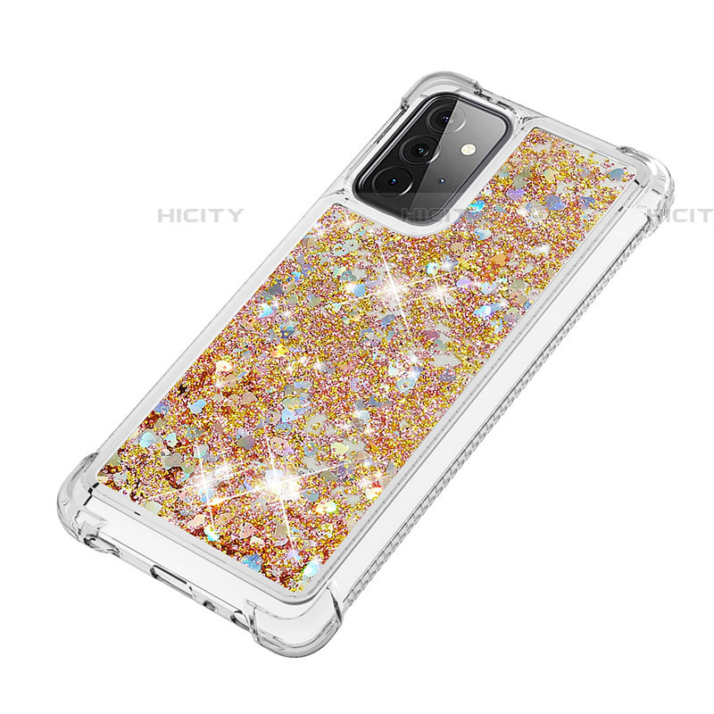 Silikon Hülle Handyhülle Gummi Schutzhülle Flexible Tasche Bling-Bling S01 für Samsung Galaxy A72 4G groß