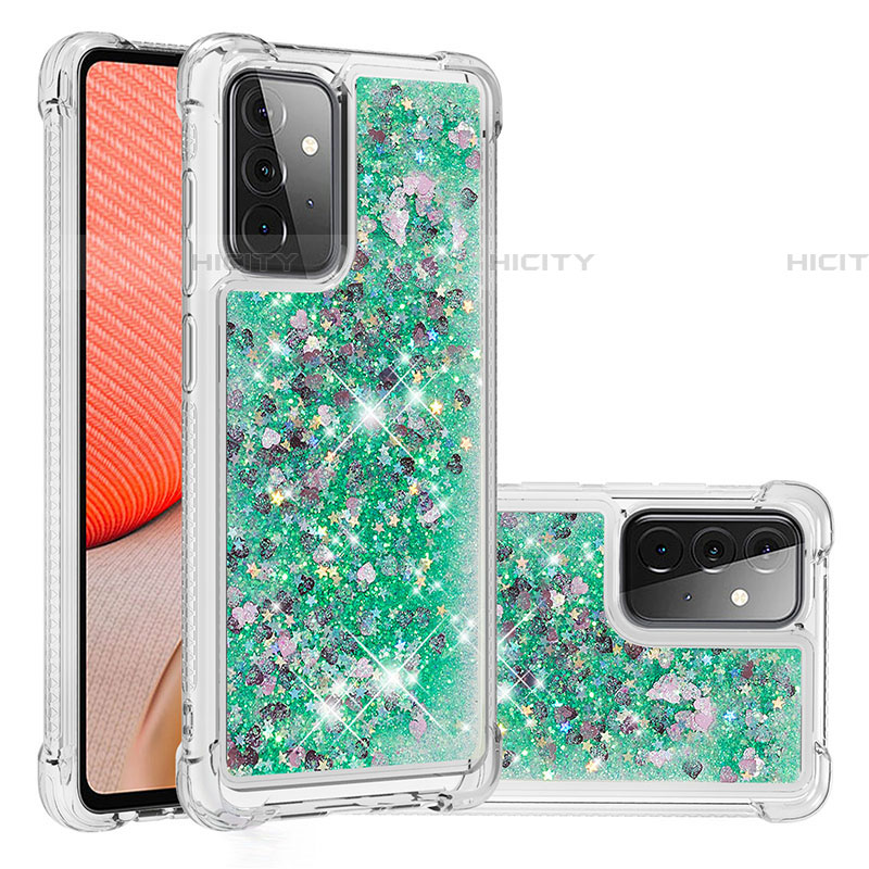 Silikon Hülle Handyhülle Gummi Schutzhülle Flexible Tasche Bling-Bling S01 für Samsung Galaxy A72 4G