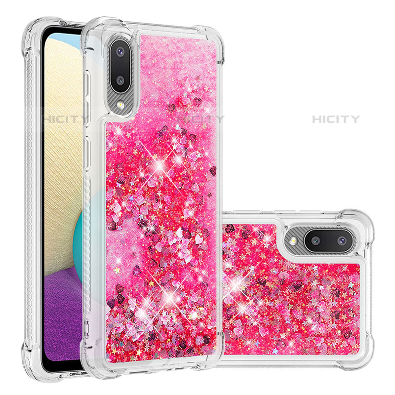 Silikon Hülle Handyhülle Gummi Schutzhülle Flexible Tasche Bling-Bling S01 für Samsung Galaxy M02