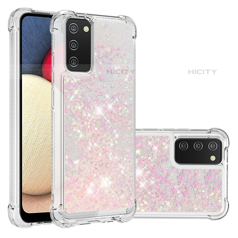 Silikon Hülle Handyhülle Gummi Schutzhülle Flexible Tasche Bling-Bling S01 für Samsung Galaxy M02s groß