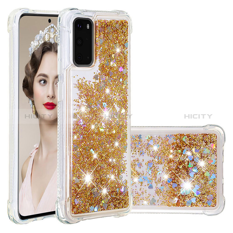 Silikon Hülle Handyhülle Gummi Schutzhülle Flexible Tasche Bling-Bling S01 für Samsung Galaxy S20 5G