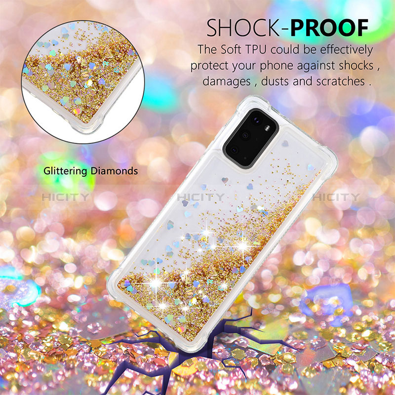 Silikon Hülle Handyhülle Gummi Schutzhülle Flexible Tasche Bling-Bling S01 für Samsung Galaxy S20 5G