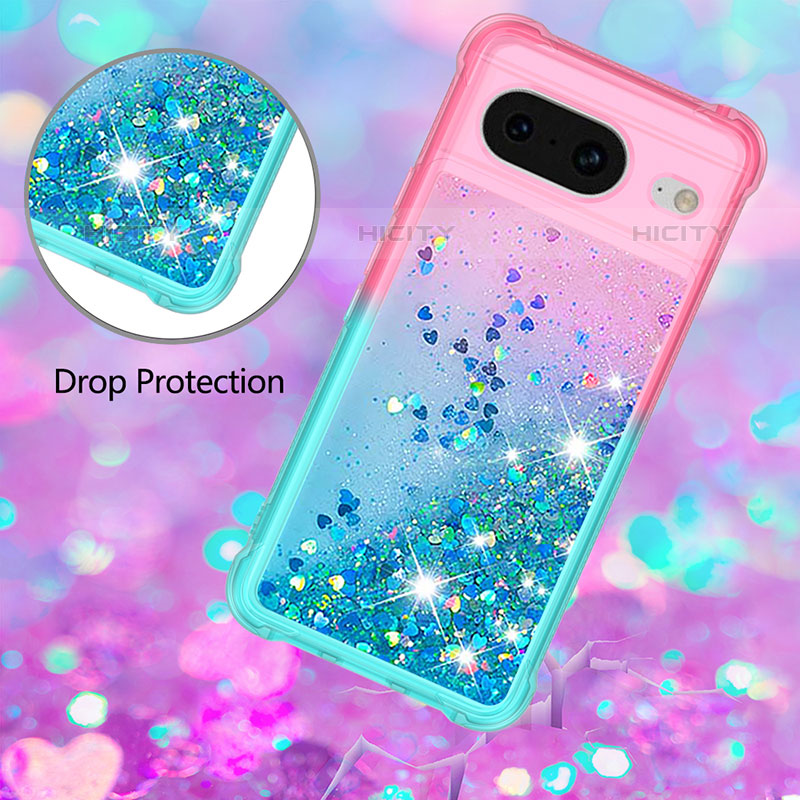 Silikon Hülle Handyhülle Gummi Schutzhülle Flexible Tasche Bling-Bling S02 für Google Pixel 8 5G groß