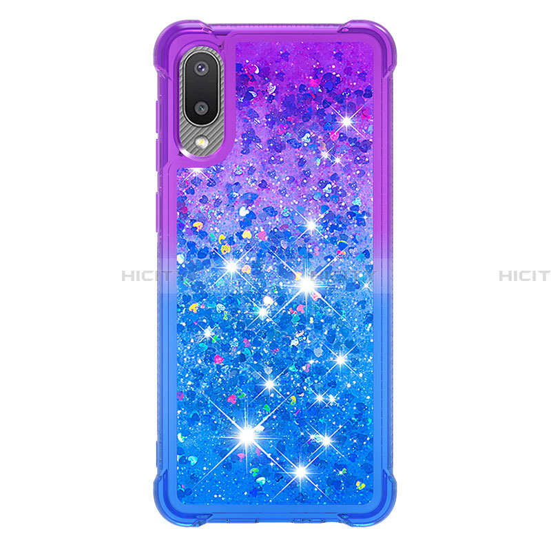 Silikon Hülle Handyhülle Gummi Schutzhülle Flexible Tasche Bling-Bling S02 für Samsung Galaxy A02